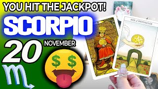 Scorpio ♏️🤑 YOU HIT THE JACKPOT💲💲 horoscope for today NOVEMBER 20 2024 ♏️ scorpio tarot NOVEMBER [upl. by Baruch883]