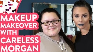 JWOWWs Makeover from Makeup Viral Sensation Careless Morgan [upl. by Enileoj984]