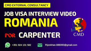 How to present a Carpenter his skill for Romania work Mujammel Hossain Parvez [upl. by Ahsram728]