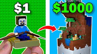 1 vs 1000 LEGO MINECRAFT build [upl. by Auqinahc]