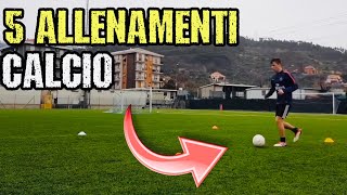 Allenamento alla tecnica individuale nel gioco del calcio ricezione e trasmissione aerea [upl. by Merrielle627]