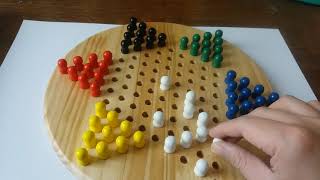 Chinese checkers starting method  method  THE PEARL  shape 1 [upl. by Anaej]