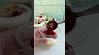 Cherry Cheesecake Cups [upl. by Arsi]