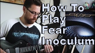 Tool Fear Inoculum Guitar Tutorial [upl. by Pang]