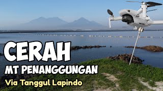 Pemandangan Gunung Penanggungan Di Tanggul Lumpur Lapindo 2024  Drone Vlog [upl. by Jessy]