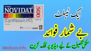 Novidat 500mg tablet uses in urdu Ciprofloxacin 500 mg 250 mg tablet uses in Urdu Side effects [upl. by Haydon]