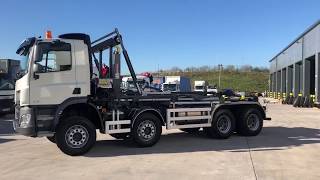 DAF 2018 CF450 8 x 4 Rigid VDL Hook Loader [upl. by Riley267]