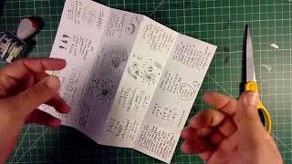 How to make a 12page zine from a single sheet of paper [upl. by Rocky615]