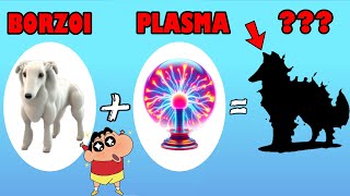 I Merged BORZOI and PLASMA to make a NEW CREATURE to FIGHT ALL UNITS with SHINCHAN and CHOP Animash [upl. by Dante]