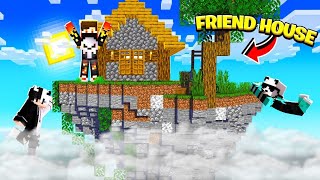 🤯FLYING My Friend house in this MINECRAFT SMP [upl. by Rotkiv764]