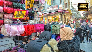 Istanbul Market Tour 4k60fpsEminönü Bazaars [upl. by Nedearb]