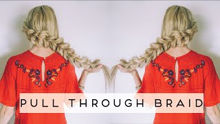 TUTORIAL  Pull Through Wrap Around Braid [upl. by Ahsatniuq]