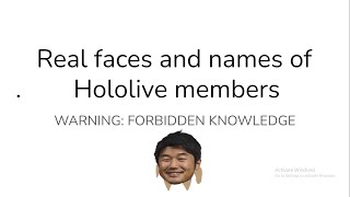 READ DESC Real faces and names of Hololive members [upl. by Lotti]