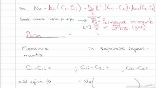 Membrane Transport Series Resistances Part 2 [upl. by Magena]