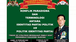 Kuliah Pancasila Identitas Parpol Vs Politik Identitas Partai Brigjen Purn Junias Tobing [upl. by Ahsemrac]