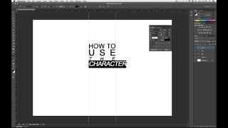 Photoshop Tutorial How to Use the Character Panel to edit text [upl. by Main478]