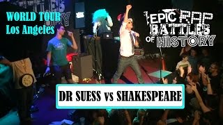 DR SUESS vs SHAKESPEARE  Epic Rap Battles of History Live 2015 World Tour  The Whisky [upl. by Merriman]