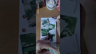 Journaling with me  Green 💚 ASMR asmr viralvideo satisfying shorts scrapbooking journaling [upl. by Eleanor]