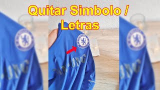 Como QuitarDespegar EscudosLetras de la Camiseta Tutorial [upl. by Ennayoj860]