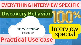 ServiceNow Discovery 14 Discovery Behavior and Discovery schedule using behavior [upl. by Pooley]