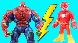 Flash Speedster Battles Ultimate Ultron For Speed  SpiderHulk Mission [upl. by Aisyat]