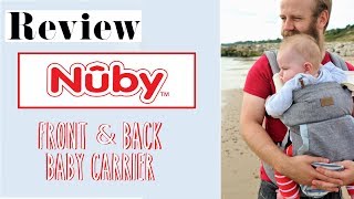 Review  Nuby Front amp Back Baby Carrier [upl. by Edy]