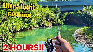 2 HOURS Ultralight Creek Fishing WADING [upl. by Caines]