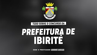 CONCURSO PREFEITURA DE IBIRITÉ  PLANEJAMENTO DE ESTUDOS [upl. by Seuqcaj707]