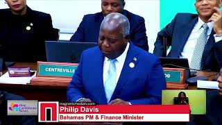 Bahamas Finance Minister Unveils New Budget [upl. by Libre]