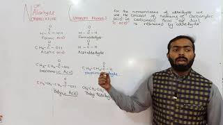 Nomenclature of Aldehyde  Common names of aldehyde  12th class chemistry  Chno12 [upl. by Nosiram]