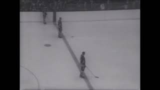 National Anthem Chicago Blackhawks vs Montreal Singer before Lawrence Lane 1968 [upl. by Bitthia]