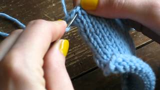 Relever les mailles dans le sens du tricot  comment faire [upl. by Ahsenhoj]