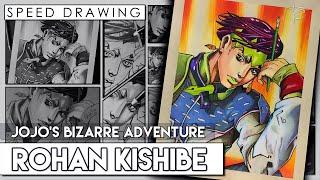 Rohan Kishibe  JoJos Bizarre Adventure  Drawing [upl. by Alyda461]