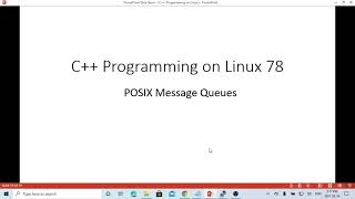 C Programming on Linux  POSIX Message Queue Example [upl. by Imac]