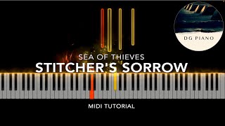 Stitcher’s Sorrow  Sea of Thieves Piano Tutorial  Sheet Music [upl. by Nosyt]