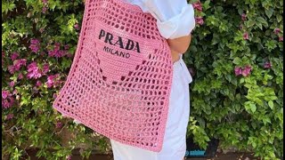 Borsa Prada in uncinetto ♥ Crochet Prada Bag [upl. by Maurreen567]