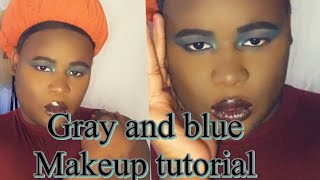 Gray and blue eyeshadow makeup tutorial  Vanessa Chrisley [upl. by Vacuva]