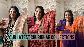 OUR LATEST CHURIDHAR COLLECTIONS REVATHY WEDDING COLLECTIONS MUVATTUPUZHA MOB8086575564 [upl. by Ahsart]