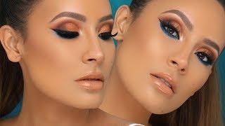 GRWM  FULL COVERAGE SKIN BRONZY EYE  DESI PERKINS [upl. by Aihsit]