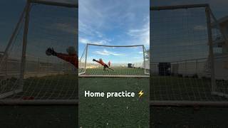 Goalkeeper  getting the practice in at home Cant stop wont stop goalkeeper football goalie [upl. by Akahs]