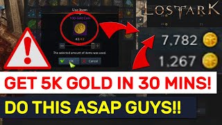 GET 5000 GOLD IN 30 MINS Step By Step Rapport NPC Routes  Lost Ark [upl. by Htenay]