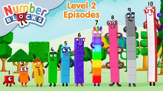 Numberblocks  Orange Level Two Episodes 🟠  Full Episodes [upl. by Cigam]