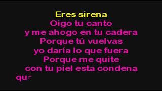 Sin Bandera Sirena Karaoke [upl. by Gasparo465]