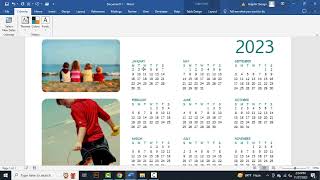 how to change the date on a calendar template in word [upl. by Radke680]