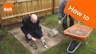 How to lay a shed base [upl. by Eniamrahc]