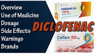 Diclofenac Sodium  Voltaren Diclozaf Caflam  Uses  Dosage and Side Effects [upl. by Cyler]