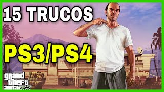 ✔️15 TRUCOS para GTA 5 para PS3 y PS4 CLAVESCODIGOS de GTA V Armas Coches Invencibilidad [upl. by Jared]