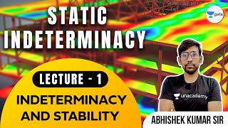 Static Indeterminacy  L  1  Indeterminacy and Stability  Abhishek Sir [upl. by Leanne]