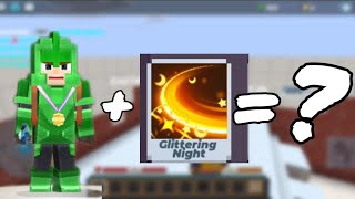 Using Glittering Night Sword Effect  BMGO  BedWar [upl. by Rednav]