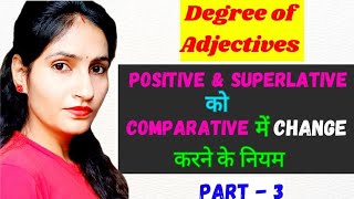 Degree of comparison Degree of Adjectives Comparative degree with examples degreeofcomparison [upl. by Immaj]